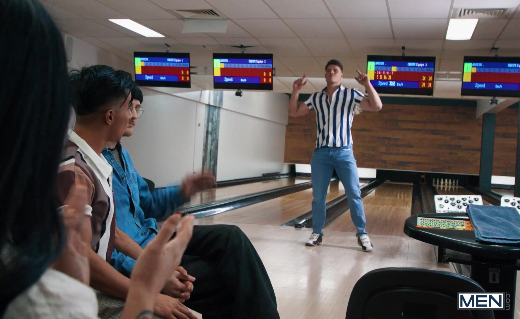 Bowling alley fuckdown
