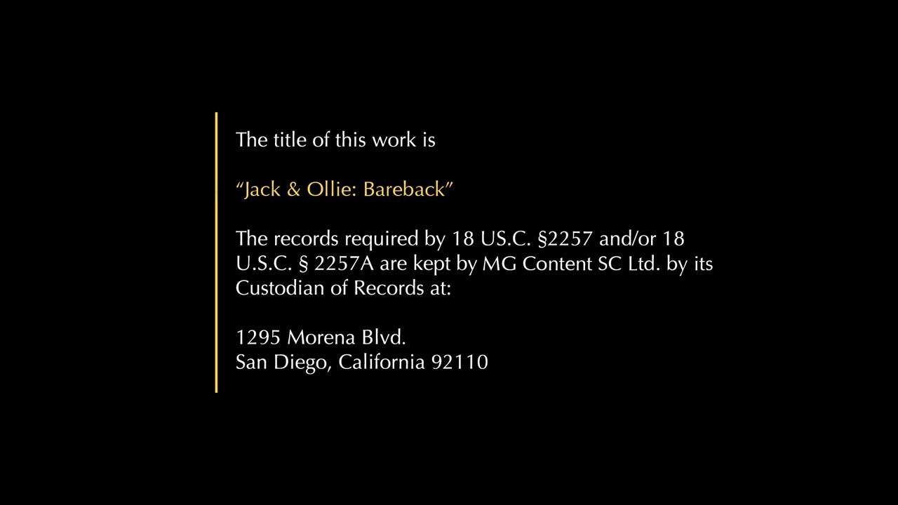 Jack ollie – bareback
